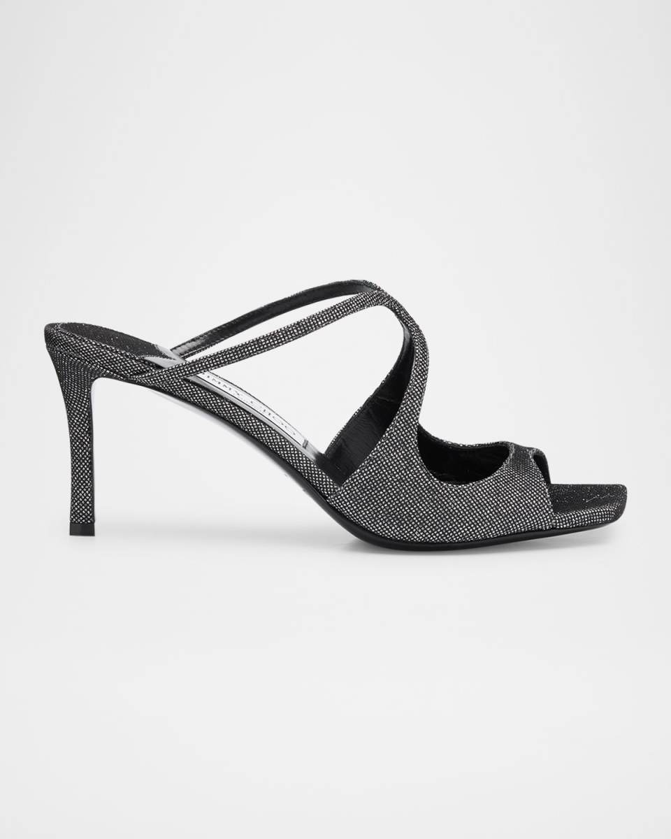 Anise Glitter Slide Sandals